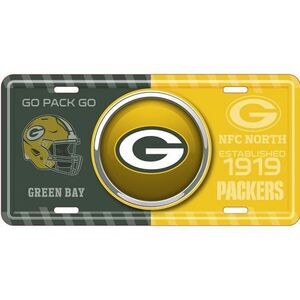 Green Bay Packers NFL Bullseye License Plate